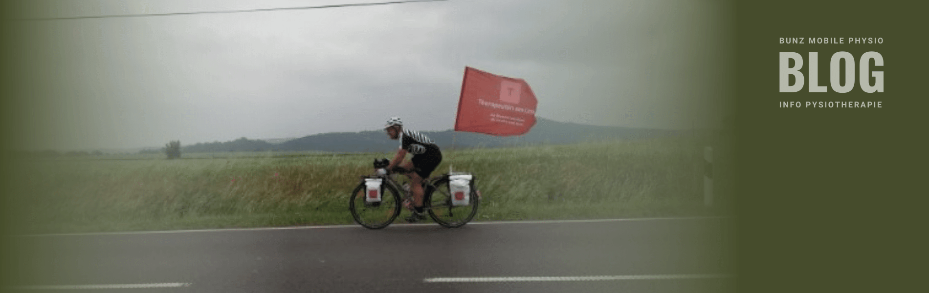 Heiko Schneider unterwegs mit dem Fahrrad auf seiner Tour – Therapeuten am Limit